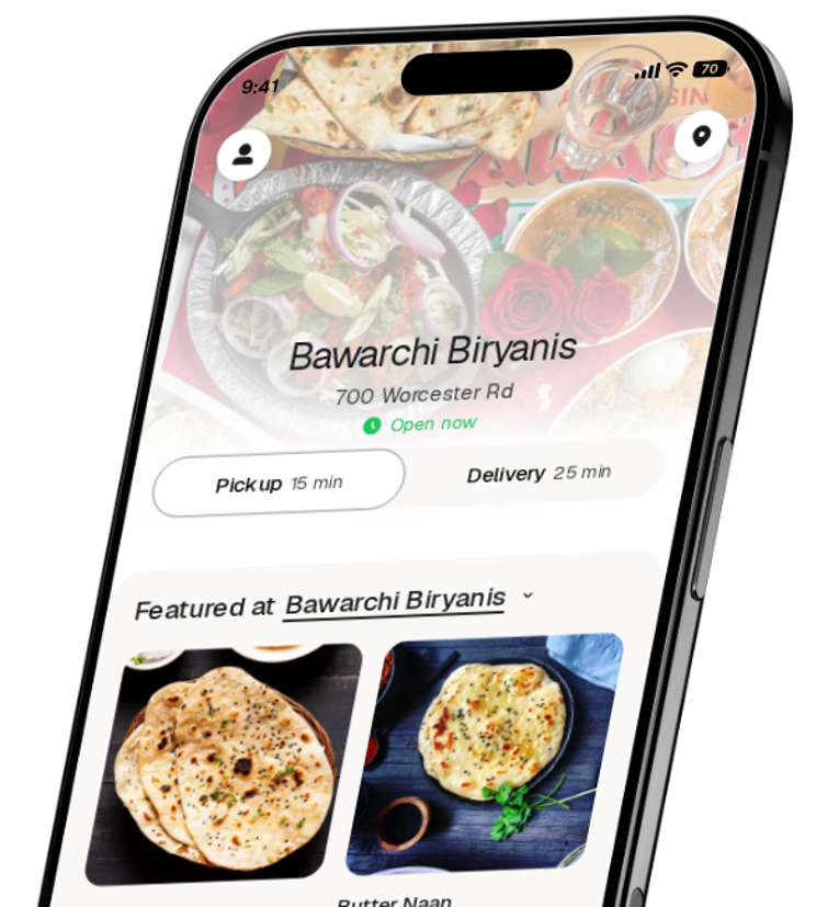 Bawarchi Biryanis app preview