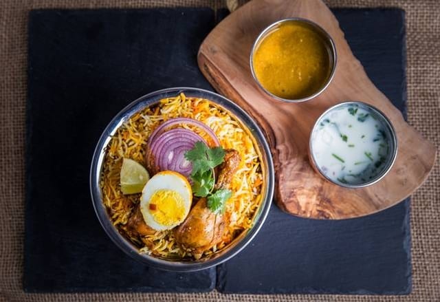 (FMP) Gongura Chicken Biryani.