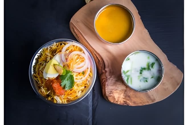 (FMP) Avakai Egg Biryani.